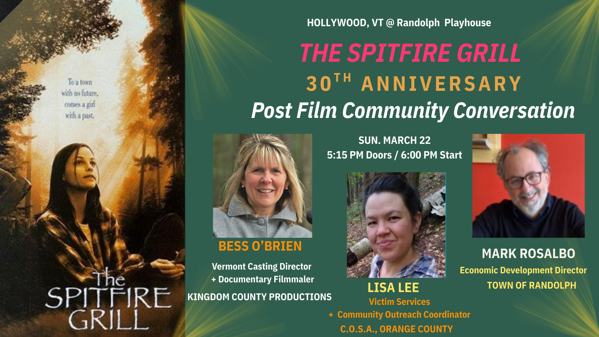 March 22, 2026 | THE SPITFIRE GRILL